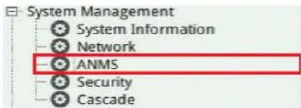 System Management System Information Network ANMS Security Cascade
