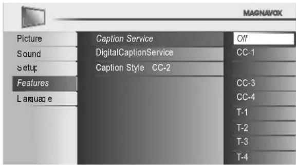 MAGNAVOX 40MF430B - Closed Caption - 3