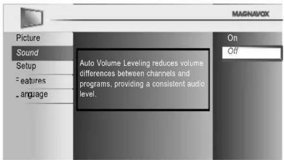 MAGNAVOX 40MF430B - Auto Volume Leveling - 1