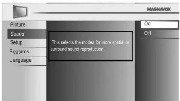 MAGNAVOX 40MF430B - Virtual Surround Sound - 1