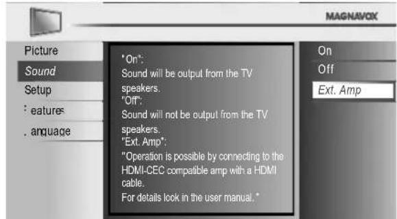 MAGNAVOX 40MF430B - TV Speakers - 1