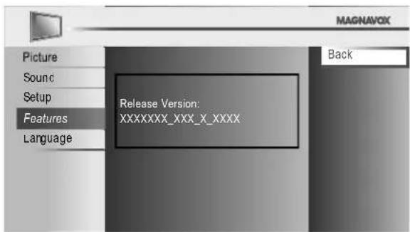 MAGNAVOX 40MF430B - Current Software Info - 1