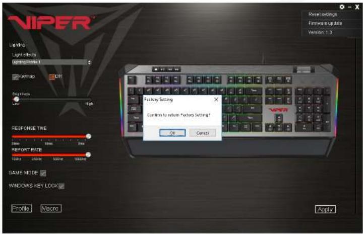 Viper V765 - GENERAL SETTINGS - 1