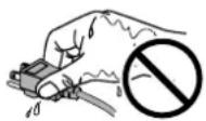 EIZO FlexScan S1701 - Do not touch the plug with wet hands. - 1