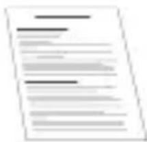 Scanned document page with placeholder text lines and horizontal lines, likely a form or template