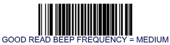 GOOD READ BEEP FREQUENCY = MEDIUM