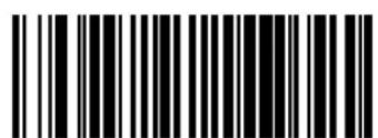 Black and white barcode image with vertical lines and a central dot