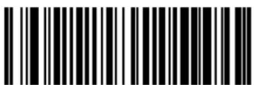 Black and white barcode image with vertical lines and a central dot