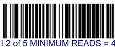 I 2 of 5 MINIMUM READS = 4