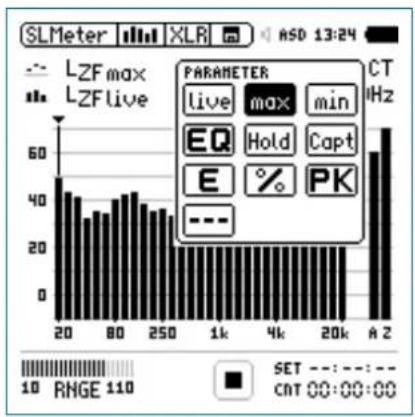 NTi Audio M2211 - Select Upper/Lower RTA Parameter - 1