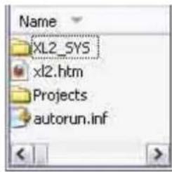 Name XL2_SYS xl2.htm Projects autorun.inf