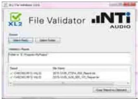 File Validator XL2 NTi AUDIO Search Save As Cancel Add Import Status File name: 1. Proporto-MyProte Default File Path: ✓ CHECKSOM 5 HDG 03 2015/12/08, JTPM4, ASU, P#### ns. ✓ CHECKSOM 5 HDG 03 2015/12/08, JSPX, SXP, OZ, Parpnter Case Preview Options