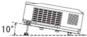 HITACHI CP-X306 - Adjusting the projector's elevator - 1