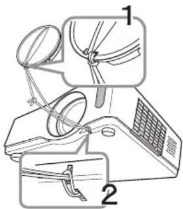 Diagram showing two labeled parts of a device with magnified views and connecting rods, likely illustrating a mechanical or electrical setup.