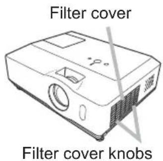 Filter cover Filter cover knobs
