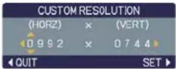 HITACHI CP-X306 - INPUT menu (continued) - 3