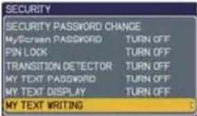 HITACHI CP-X306 - OPTION menu (continued) - 1