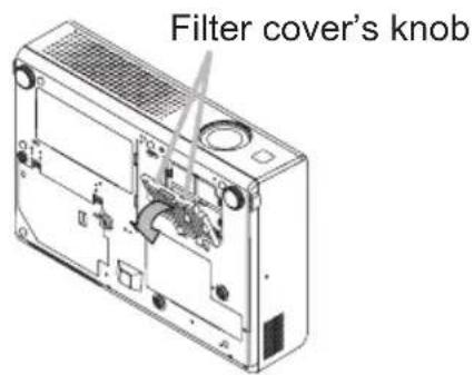 Filter cover's knob