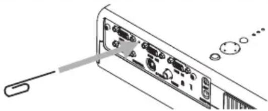 HITACHI CP-RS57 - WARNING - 1