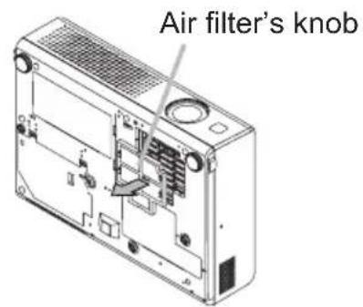 Air filter's knob