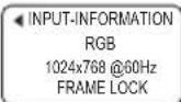 HITACHI CP-RS57 - INPUT menu - 2