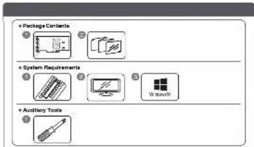 Package Contents System Requirements Auxiliary Tools