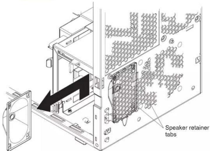 Speaker retainer tabs