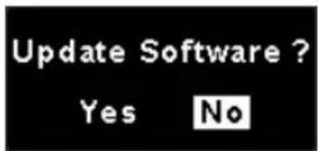 Update Software ? Yes No