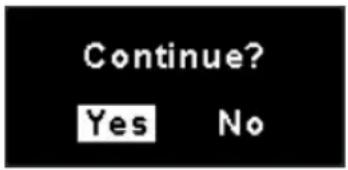 Continue? Yes No