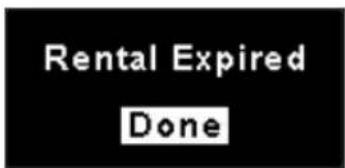 Rental Expired Done