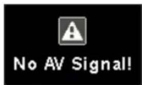 No AV Signal!