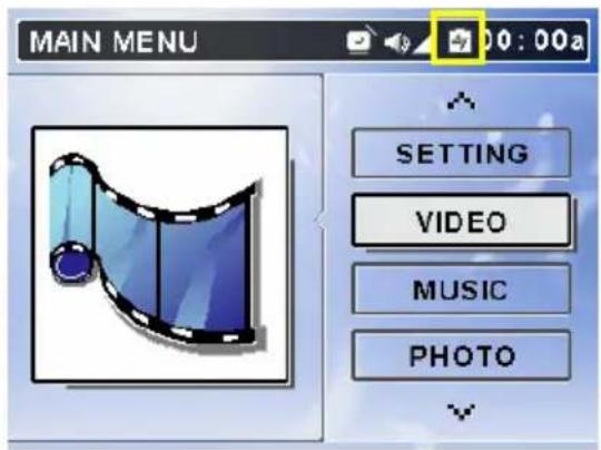 MAIN MENU 00:00a SETTING VIDEO MUSIC PHOTO