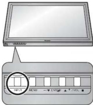 INPUT MENU - /▼ ENTER + /VOL