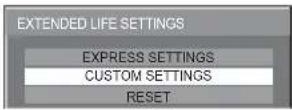 PANASONIC TH-50PD12U - CUSTOM SETTINGS - 1