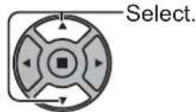 PANASONIC TH-50PD12U - Select the item. - 2