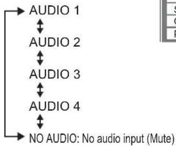 PANASONIC TH-50PD12U - AUDIO INPUT SELECT - 5