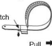 PANASONIC TH-50PD12U - - Cable fi xing band - 3