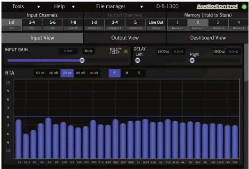 AudioControl D-5.1300 - Input View - 2