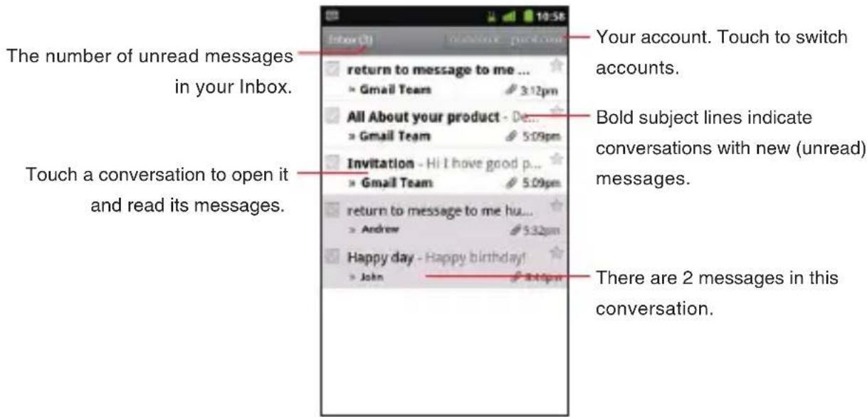 CASIO G'zOne Commando - Opening Gmail and your Inbox - 2