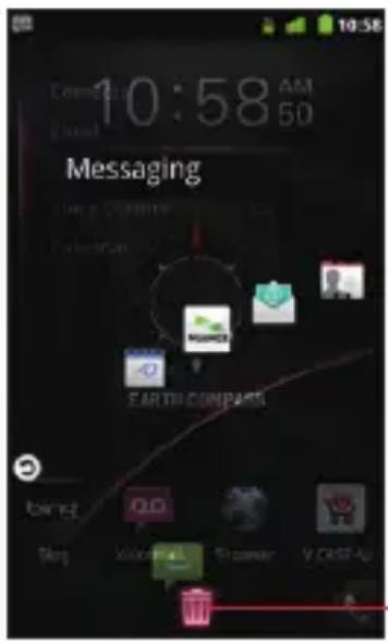 CASIO G'zOne Commando - Deleting or adding a Snap Out Menu shortcut - 2