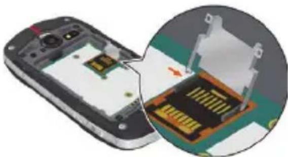 CASIO G'zOne Commando - Installing the microSD card cover - 2