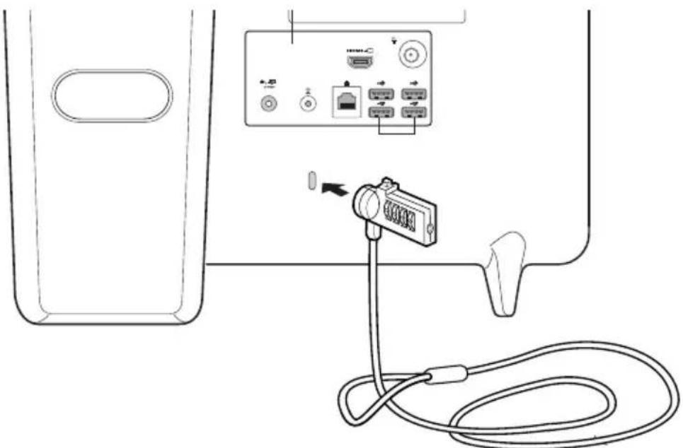 TOSHIBA LX835 - Using a computer lock - 2
