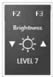 F2 F3 Brightness LEVEL 7