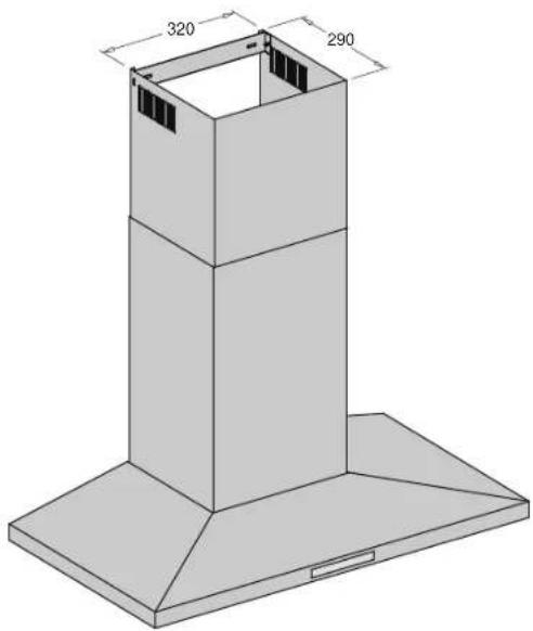 WESTINGHOUSE WRC613SB - RANGEHOOD DIMENSIONS - 2