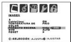TOSHIBA TheaterWide 30HF66 - Para seleccionar el formato de despliegue haga lo siguiente: - 1