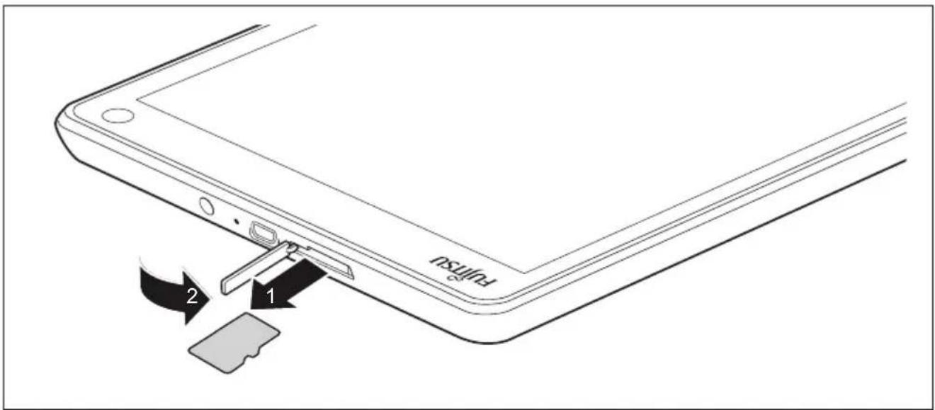 FUJITSU Stylistic Q335 - Removingthememorycard - 2