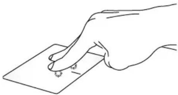 ASUS Transformer Pad TF502T - Two-finger tap and hold - 1
