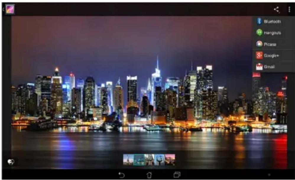 Bluetooth Hangouts Picasse Google+ Gmail