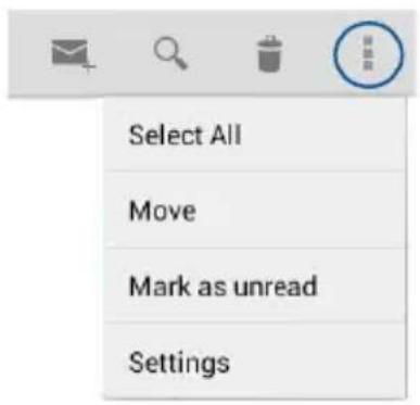 Select All Move Mark as unread Settings