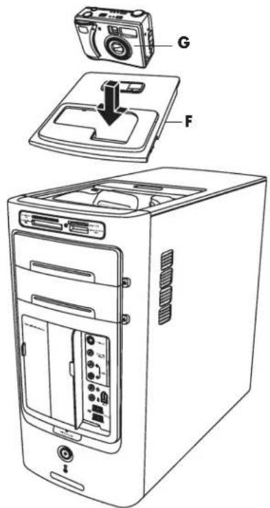 HP Pavilion a1730n - To install a peripheral device or an HP camera and HP camera docking station: - 3
